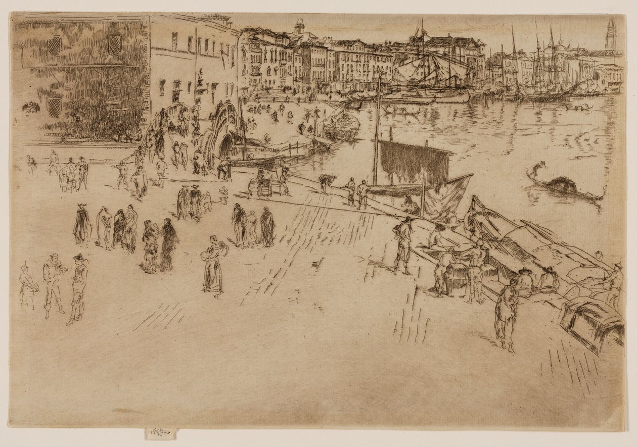 De Riva door James Abbott McNeill Whistler