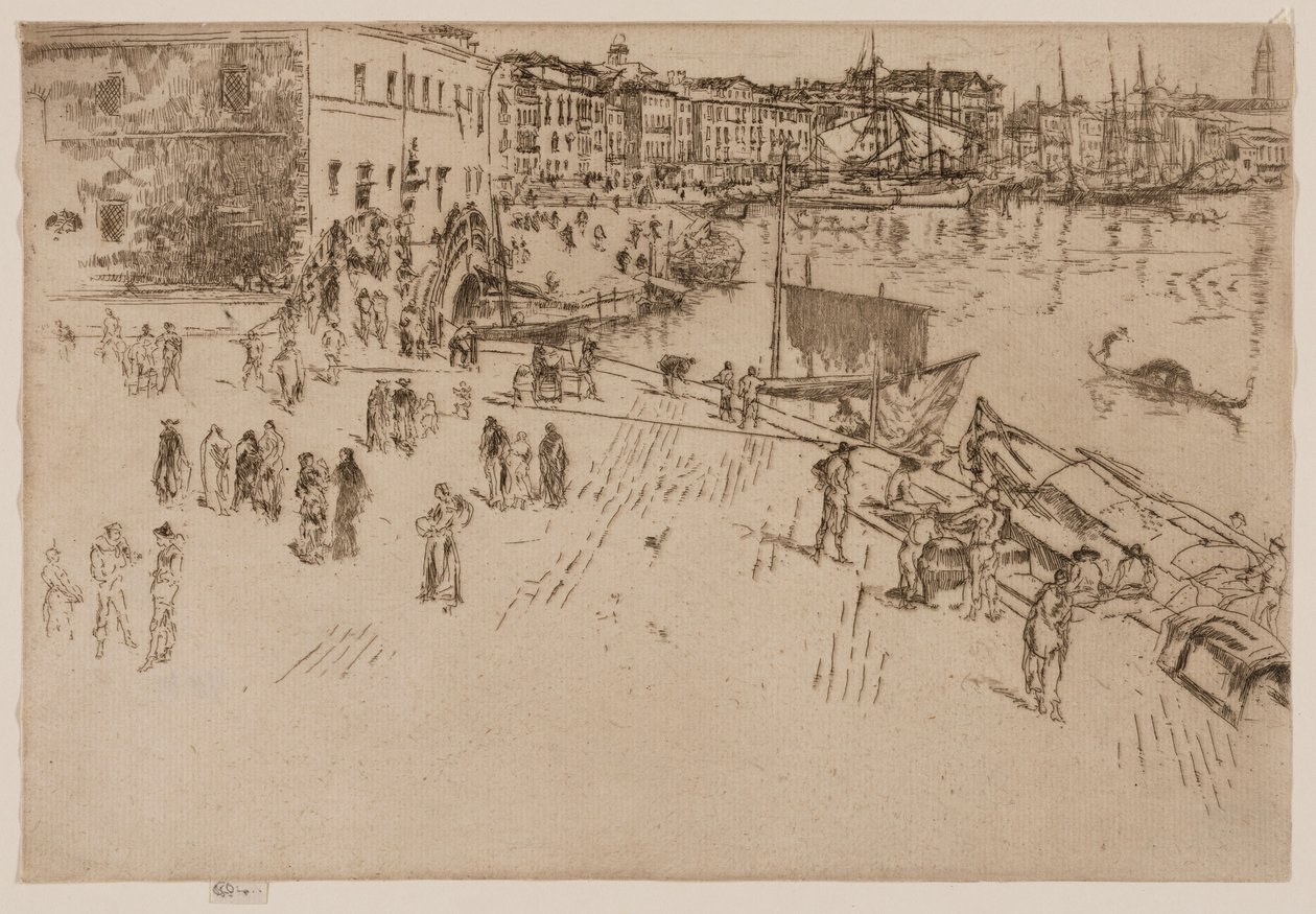 De Riva door James Abbott McNeill Whistler