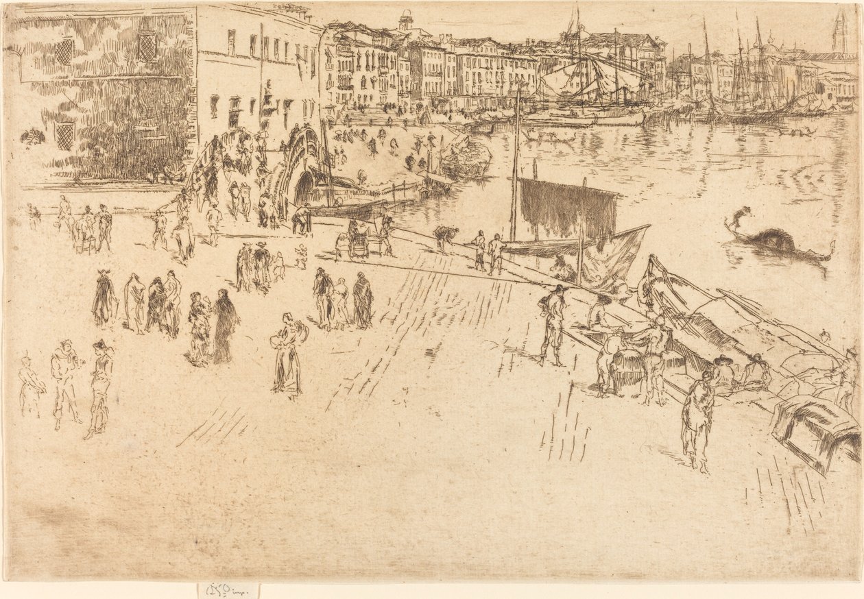 De Riva, No.I door James Abbott McNeill Whistler