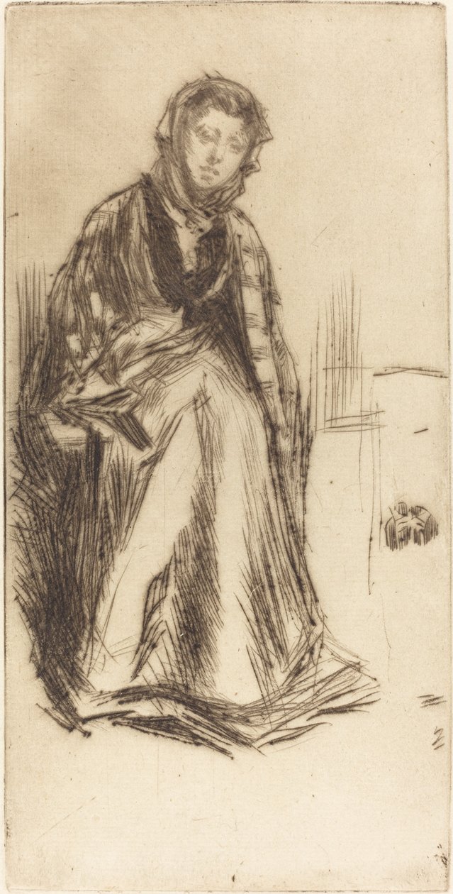 De Schotse weduwe door James Abbott McNeill Whistler