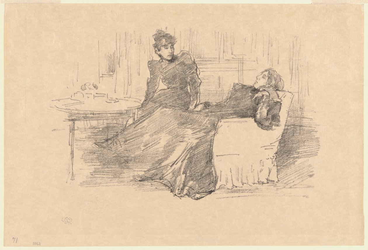 De zusters door James Abbott McNeill Whistler