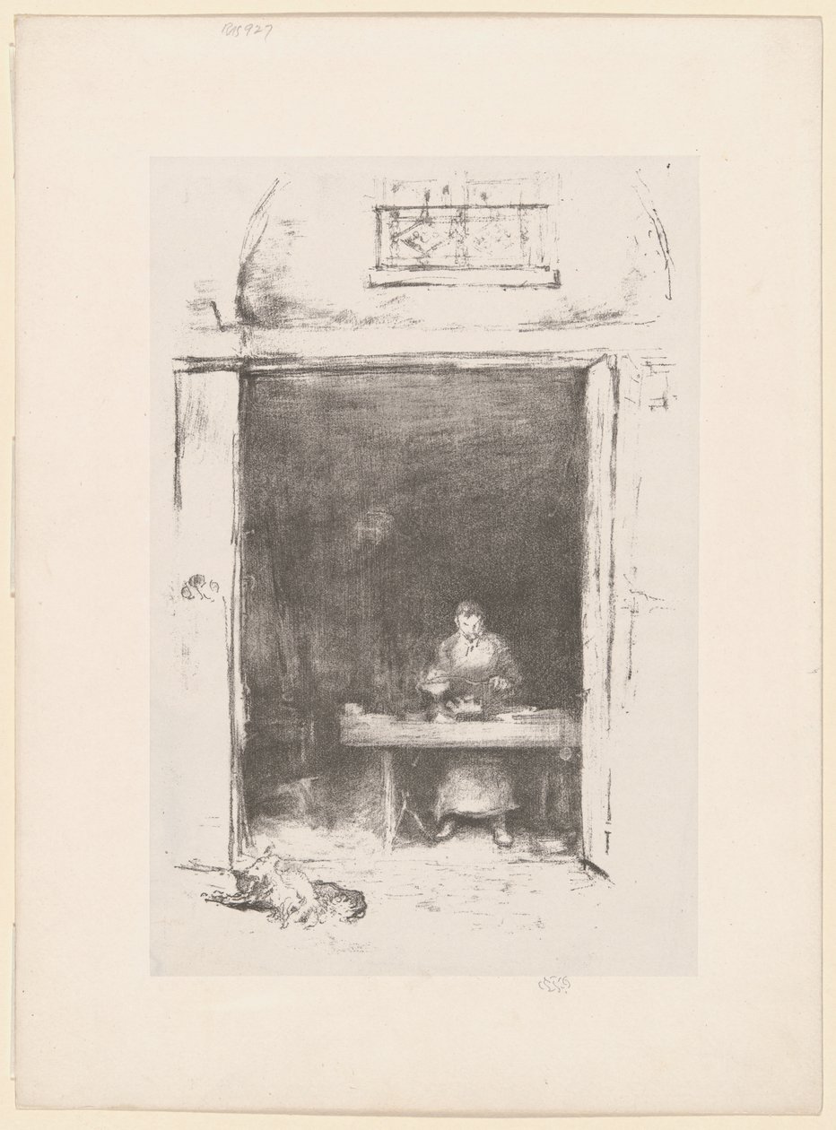 De smid, Passage du Dragon door James Abbott McNeill Whistler
