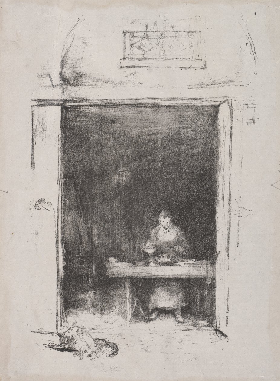 De smid: Passage du Dragon door James McNeill Whistler
