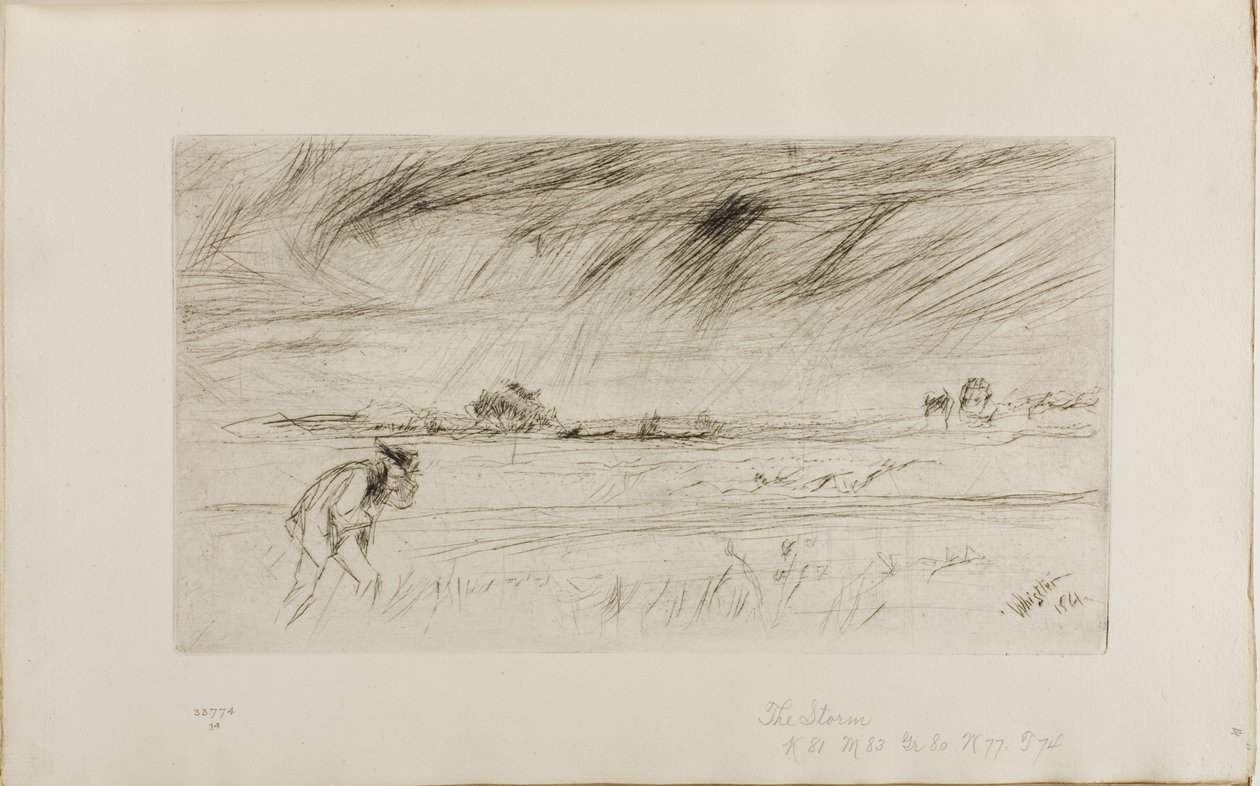 De Storm door James Abbott McNeill Whistler