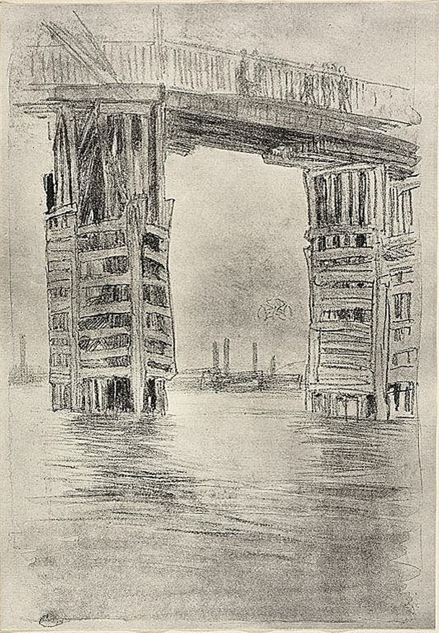De hoge brug door James Abbott McNeill Whistler