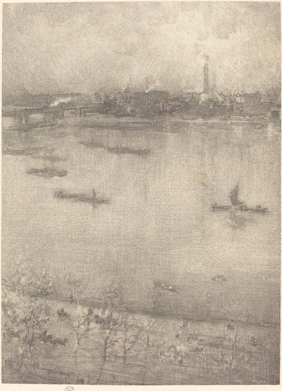 De Theems door James Abbott McNeill Whistler