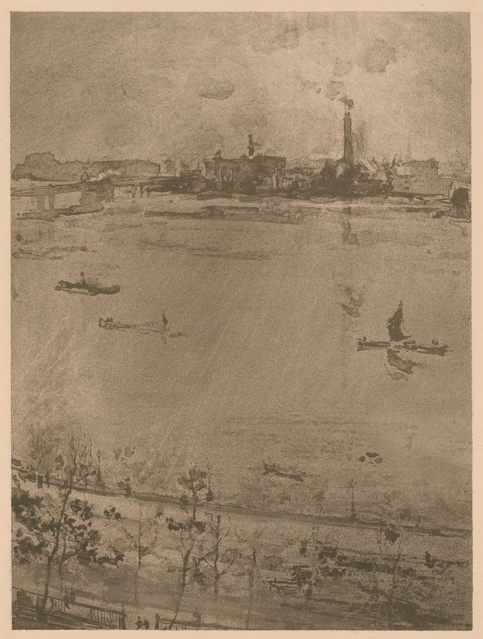De Theems door James Abbott McNeill Whistler