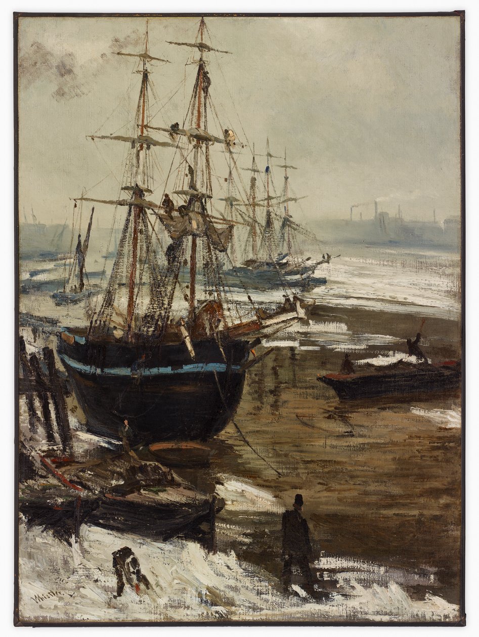 De Theems in het IJs door James Abbott McNeill Whistler