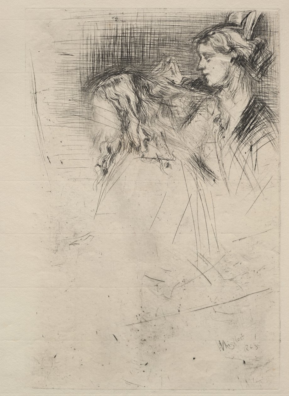 Het toilet door James McNeill Whistler