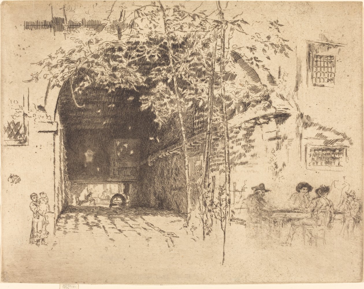 De Traghetto, No.II door James Abbott McNeill Whistler