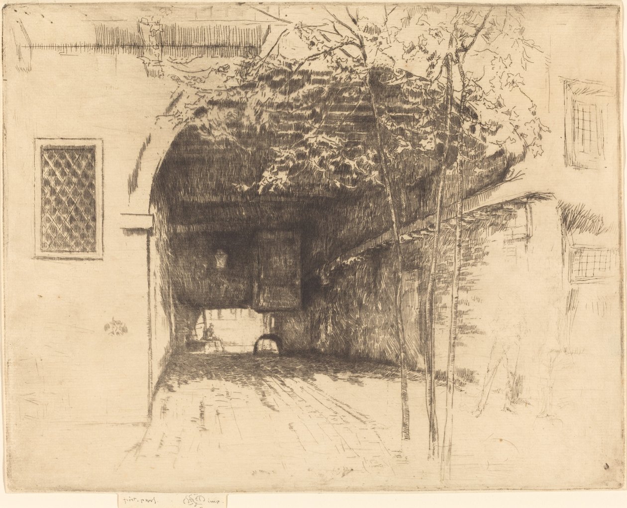 De Traghetto, No.I door James Abbott McNeill Whistler