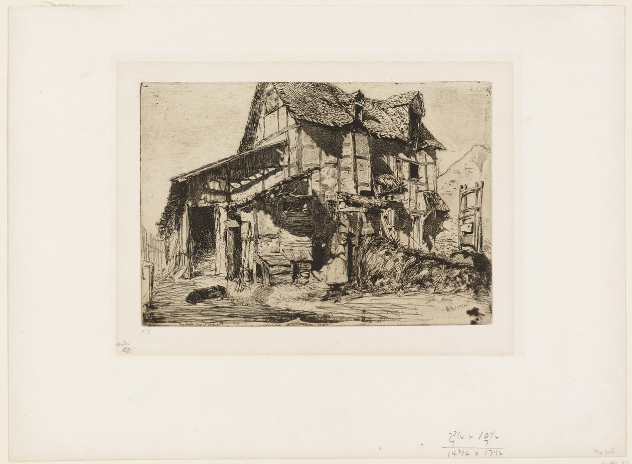Het onveilige huurhuis door James Abbott McNeill Whistler