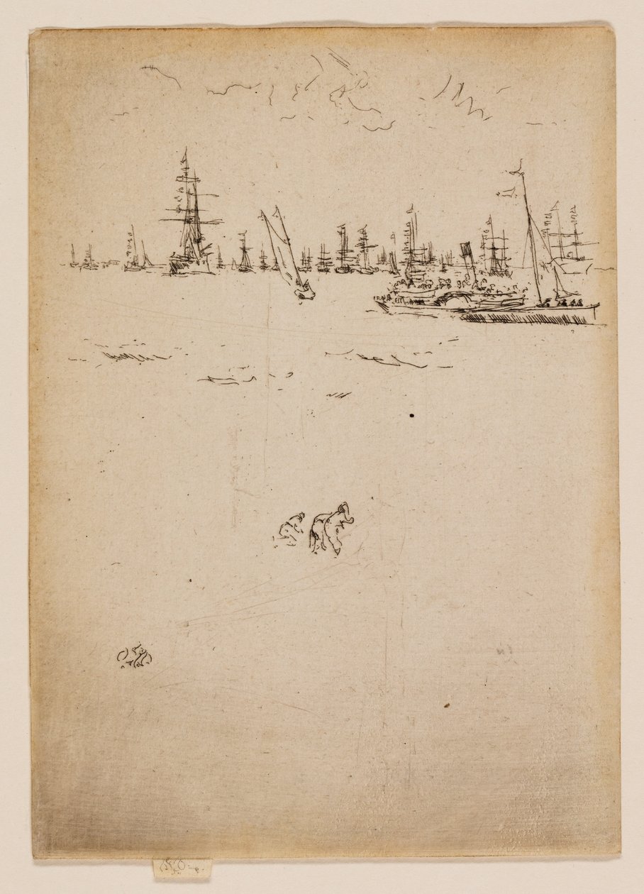 De bezoekersboot door James McNeill Whistler