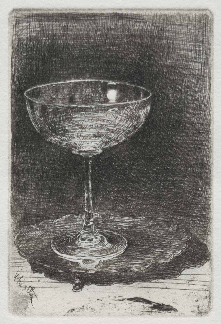 Het wijnglas door James McNeill Whistler