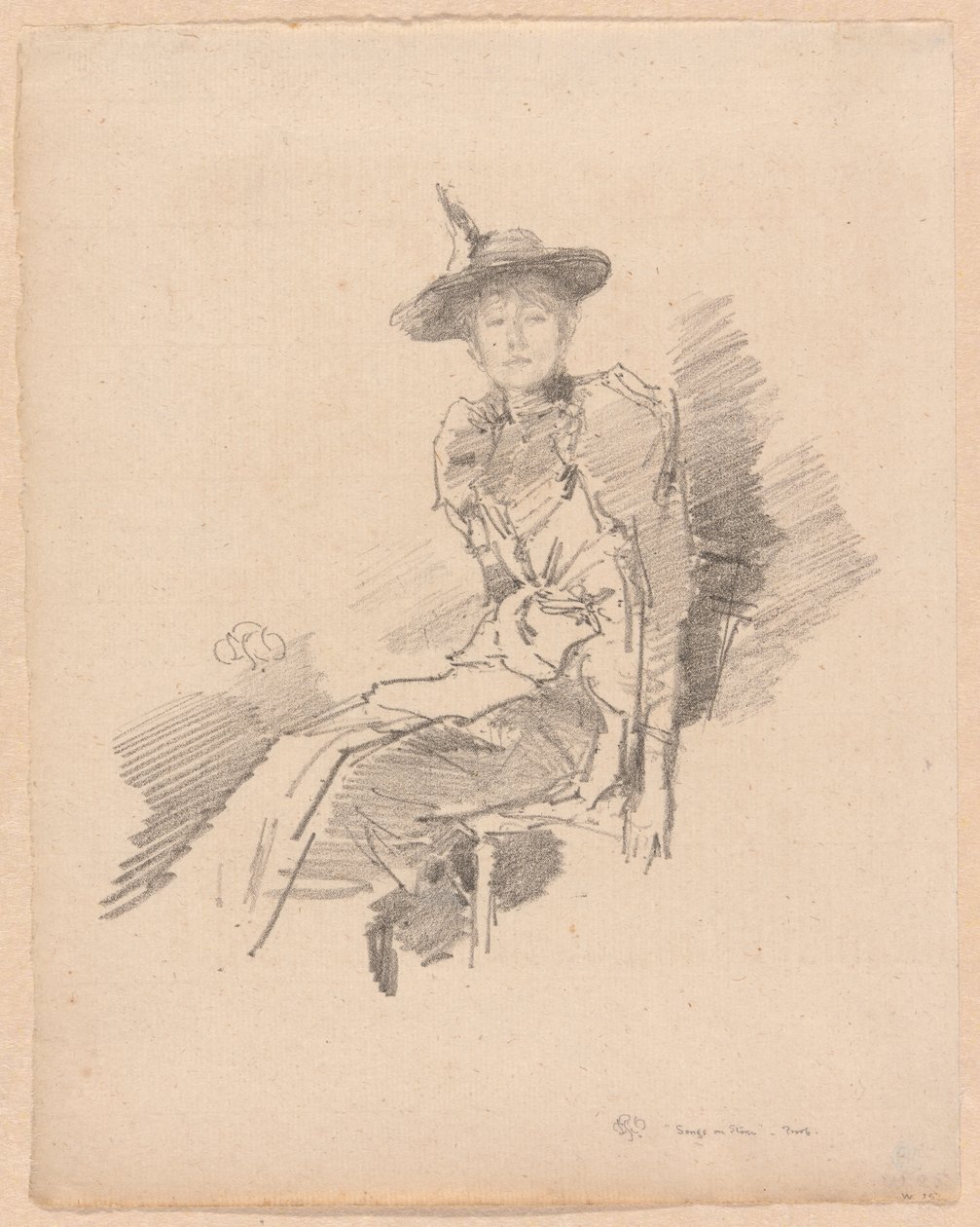 De gevleugelde hoed door James Abbott McNeill Whistler