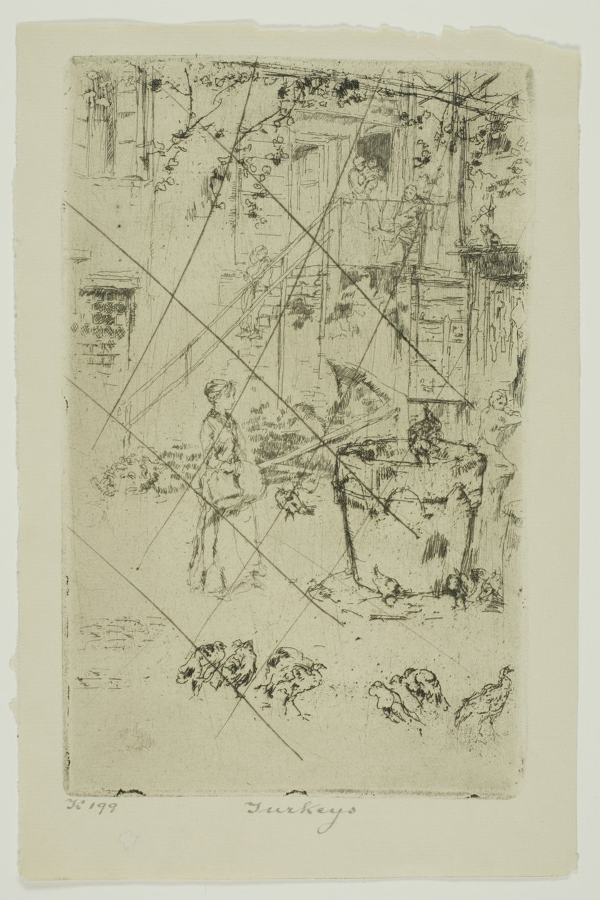 Kalkoenen door James Abbott McNeill Whistler
