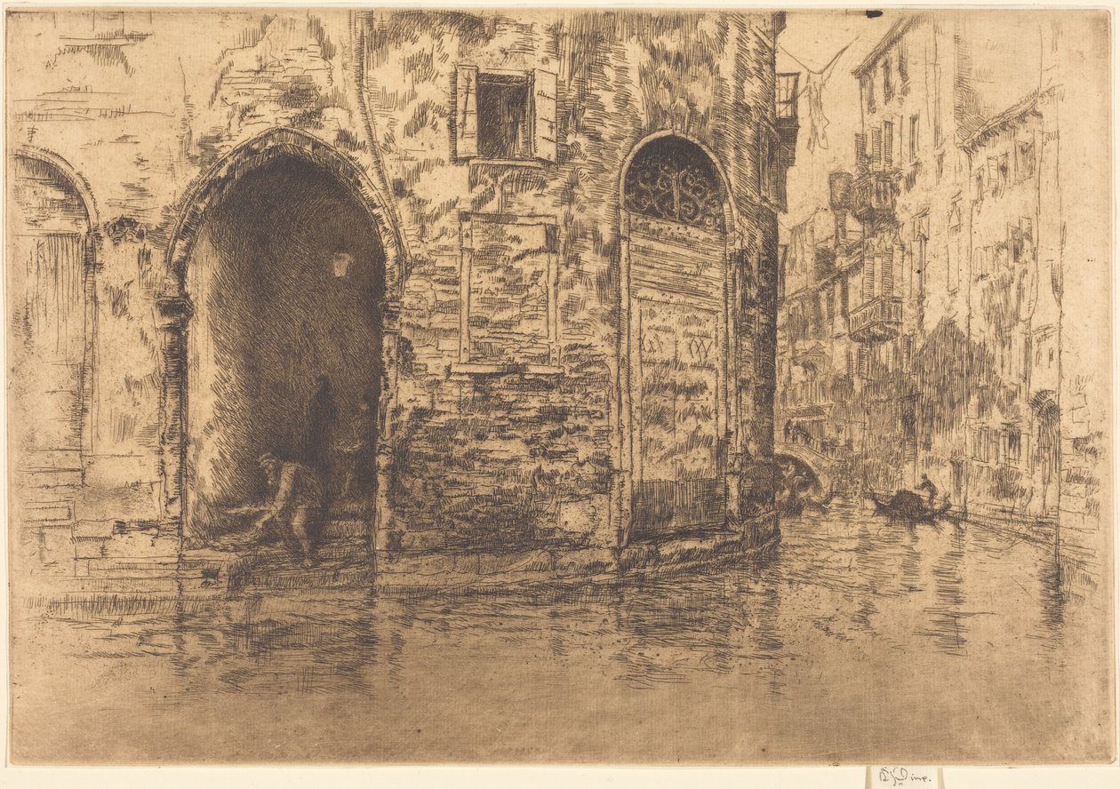 Twee deuropeningen door James McNeill Whistler