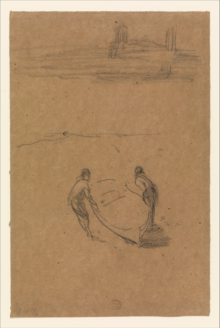 Zwei Männer und ein Boot door James McNeill Whistler