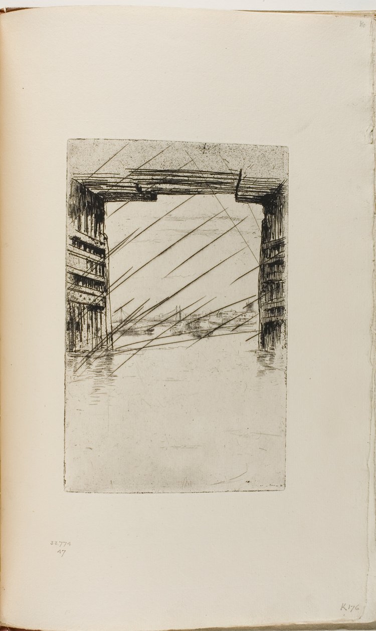 Onder de Oude Battersea Brug door James Abbott McNeill Whistler