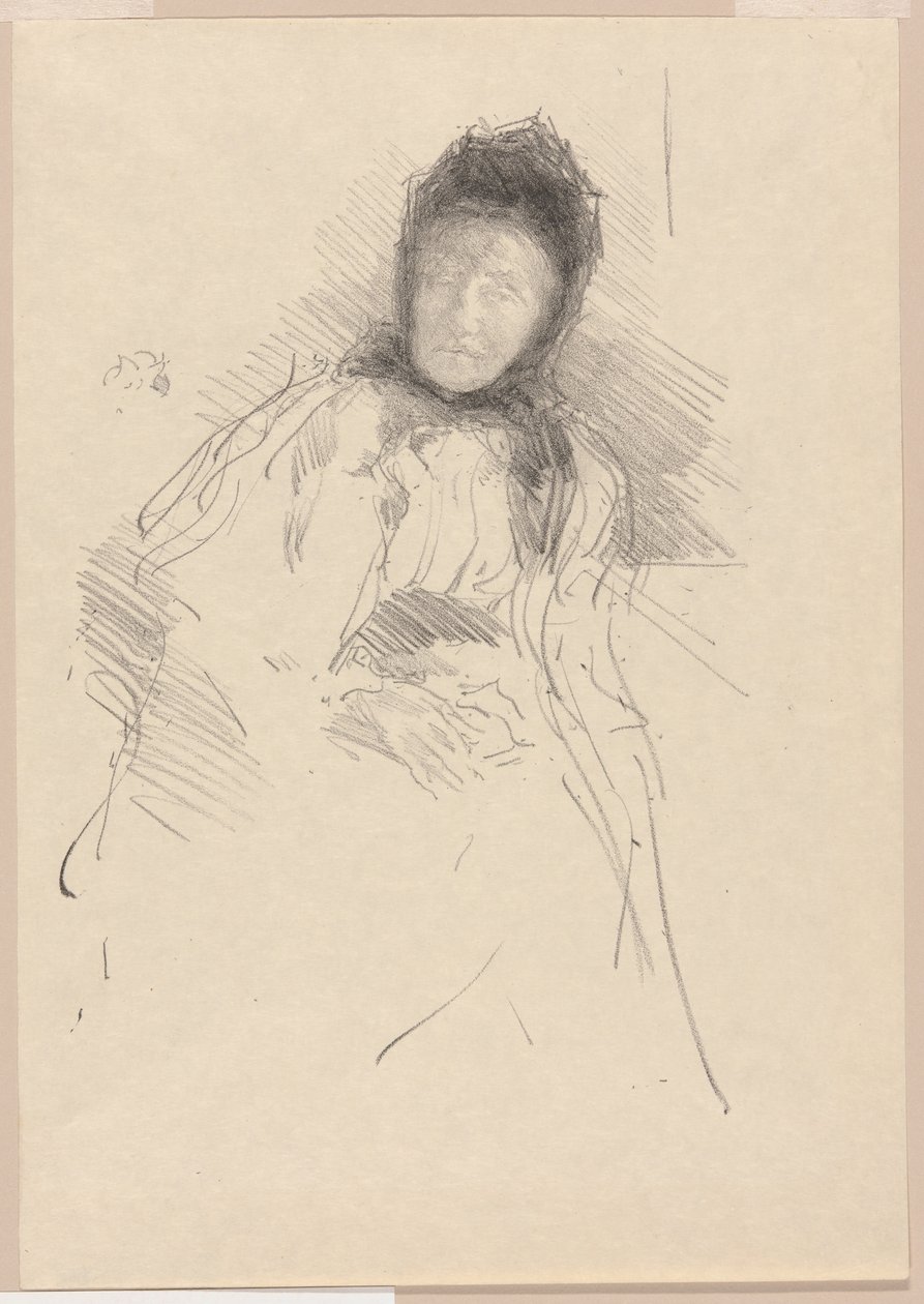 Onafgemaakte Schets van Lady Haden door James Abbott McNeill Whistler