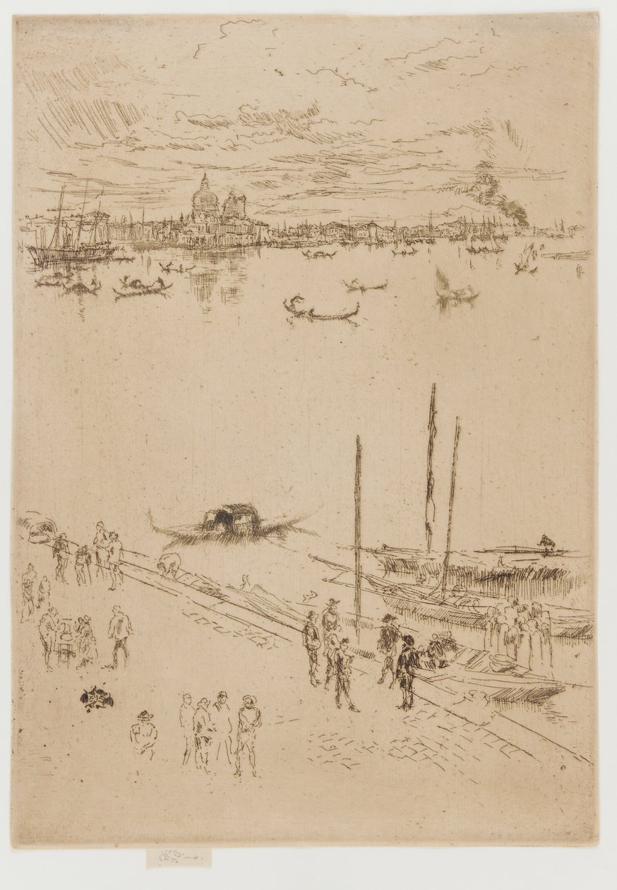 Staand Venetië door James Abbott McNeill Whistler
