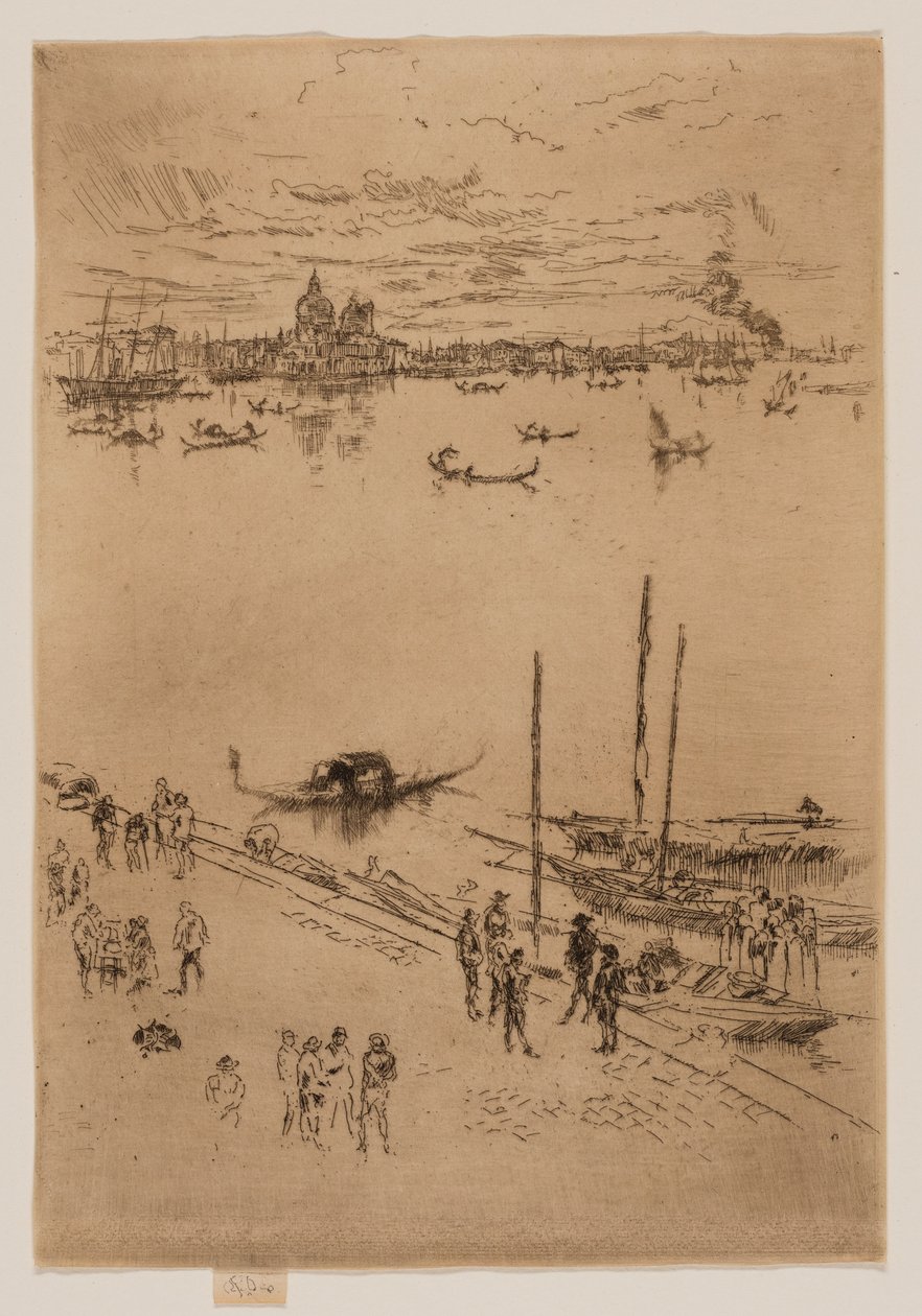 Staand Venetië door James Abbott McNeill Whistler