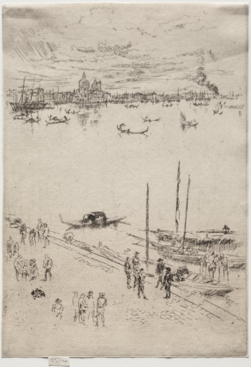 Rechtopstaand Venetië door James McNeill Whistler