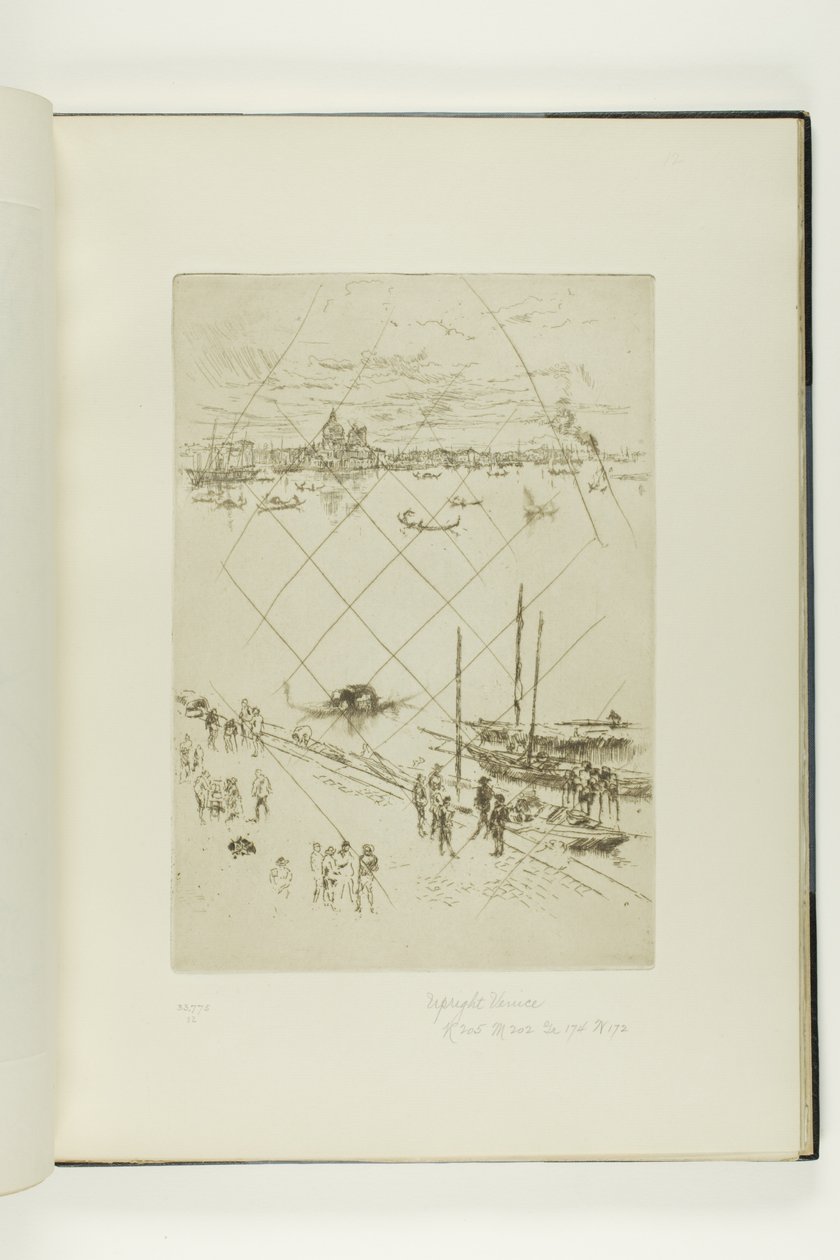 Rechtopstaand Venetië door James McNeill Whistler