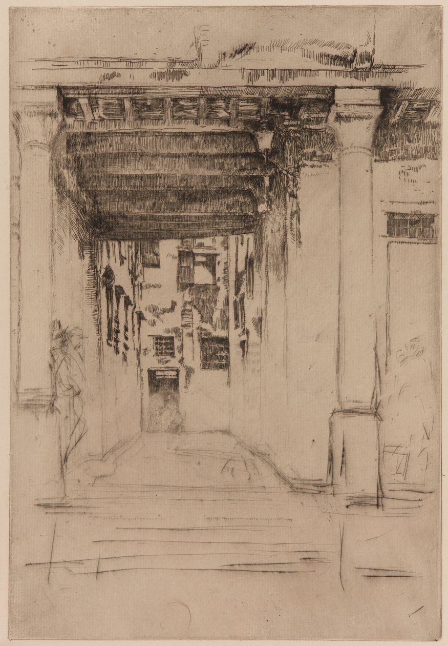 Venetiaanse Hof door James Abbott McNeill Whistler