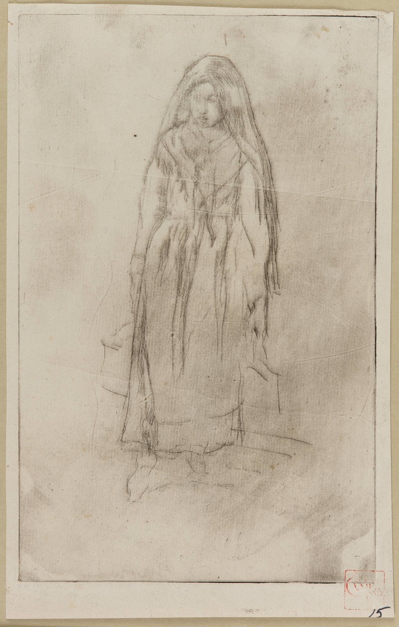 Venetiaanse waterdrager door James Abbott McNeill Whistler