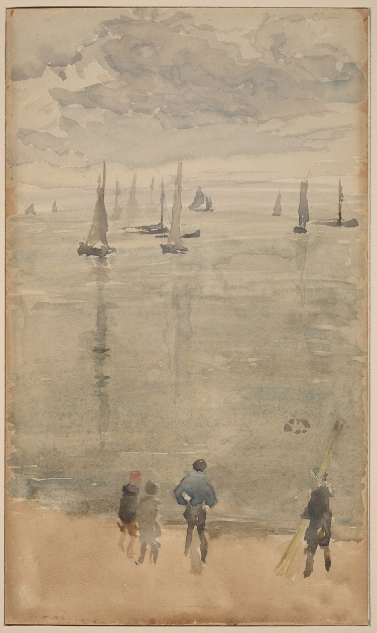 Violet [notitie?]... De terugkeer van de vissersboten door James McNeill Whistler