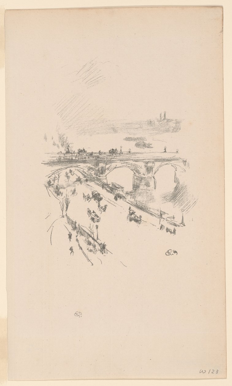 Waterloo Brug door James Abbott McNeill Whistler