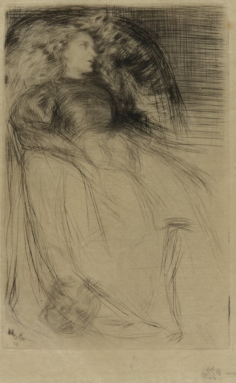 Vermoeid door James Abbott McNeill Whistler