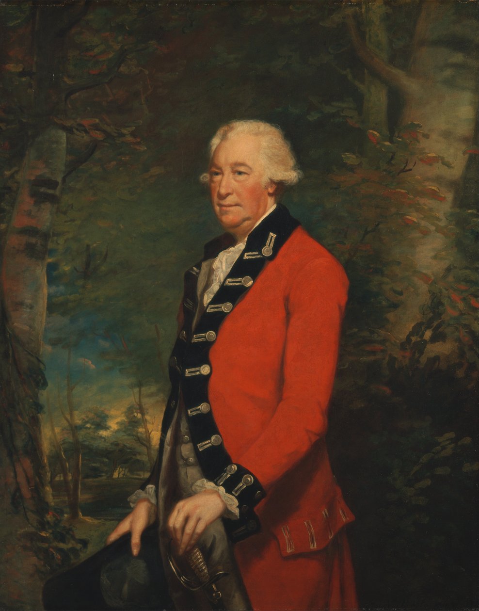 Sir Ralph Milbanke, Bt., in het uniform van de Yorkshire (North Riding) Militie door James Northcote