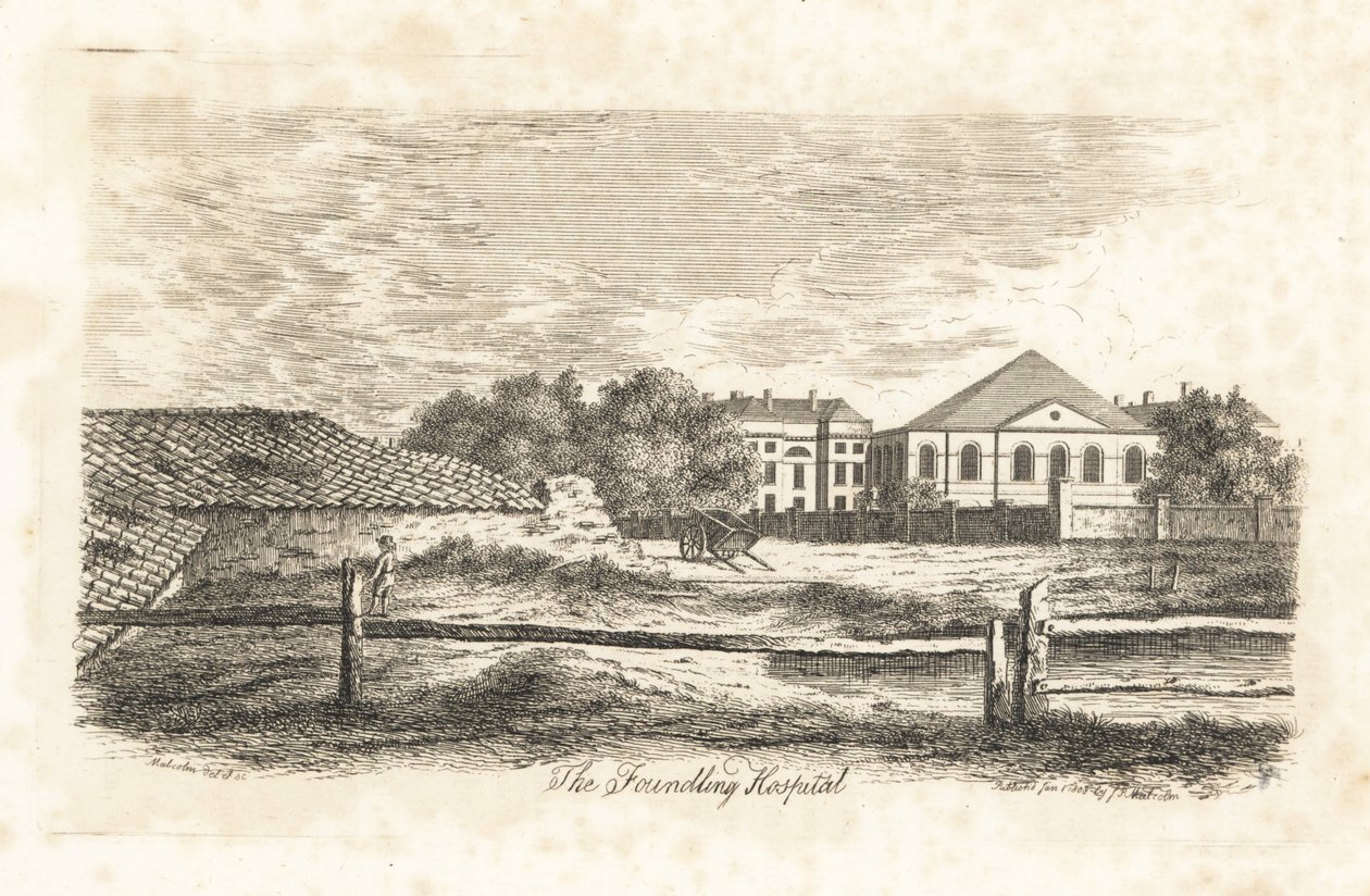 Het Weeshuis, Bloomsbury, Londen door James Peller Malcolm