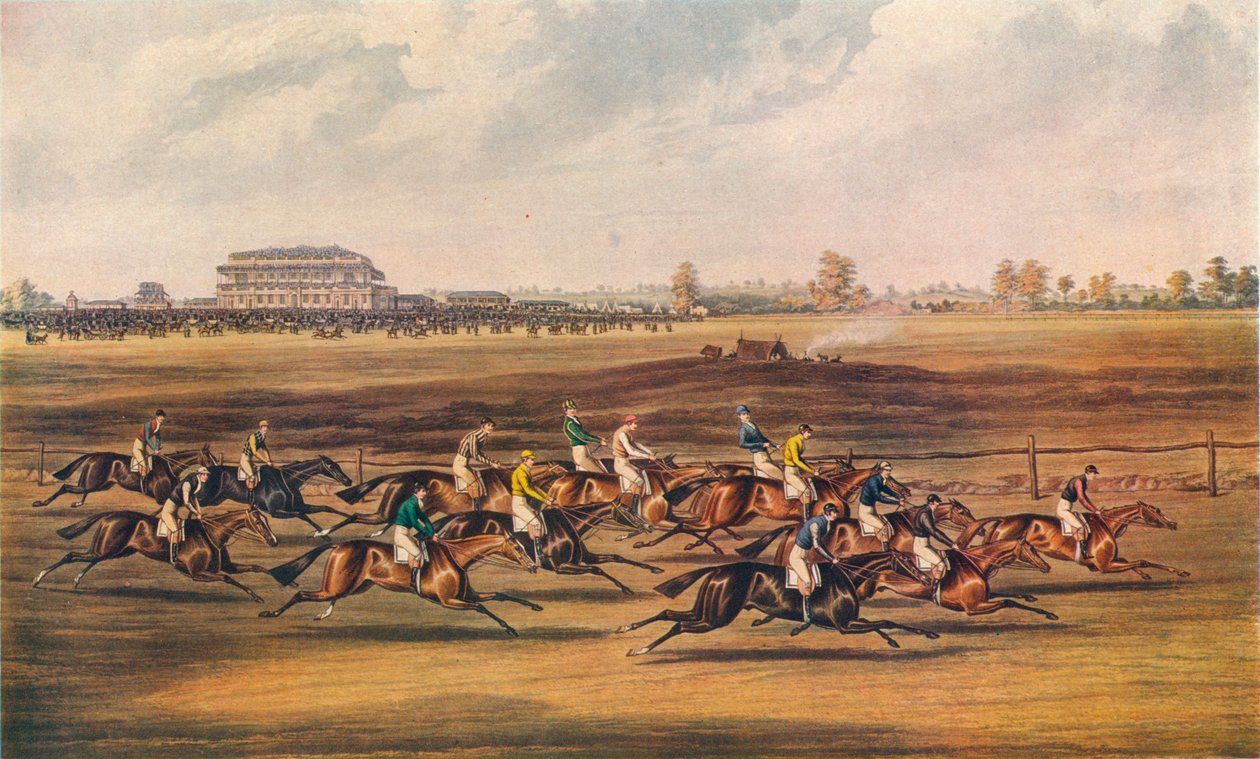 Race voor de Grote St. Leger Stakes, 1836. Goedkeuring - Goed van start, 1837 door James Pollard