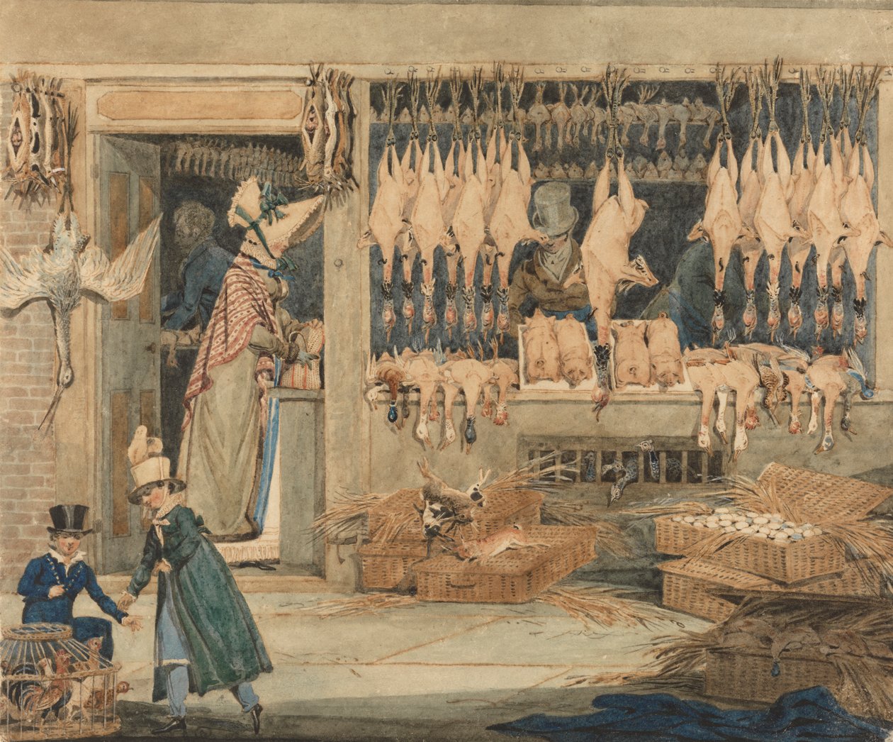 De pluimveemarkt door James Pollard