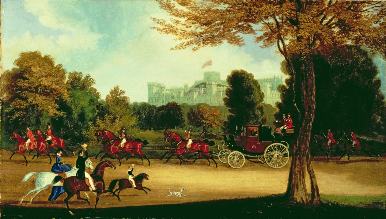 William IV rijdt in Windsor Park door James Pollard