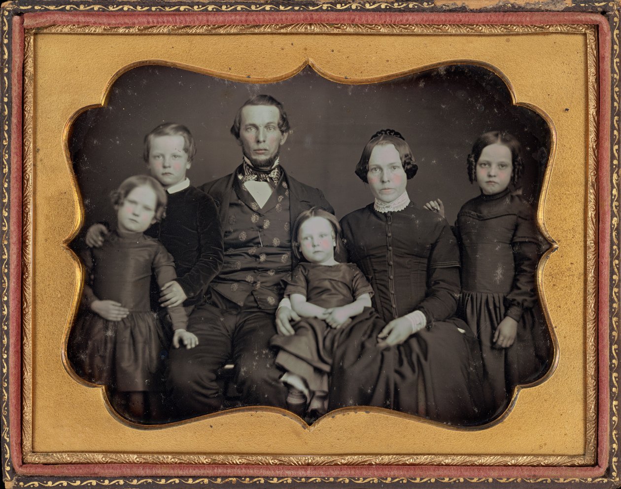 Portret van een gezin,c. 1848 (foto) door James Presley Ball
