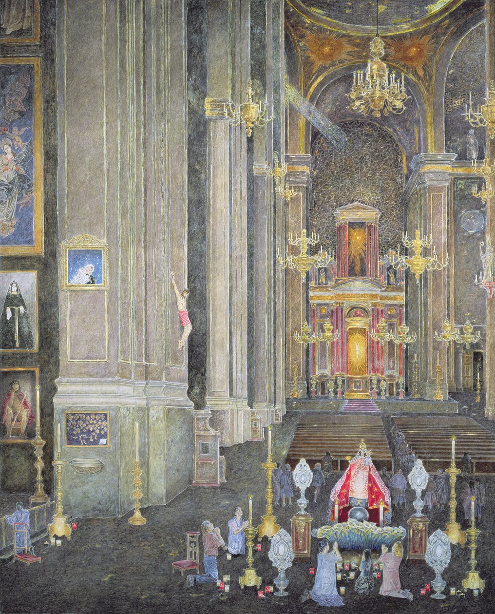Verering van de Virgen del Rosario, het Klooster van San Domingo, 2001 door James Reeve