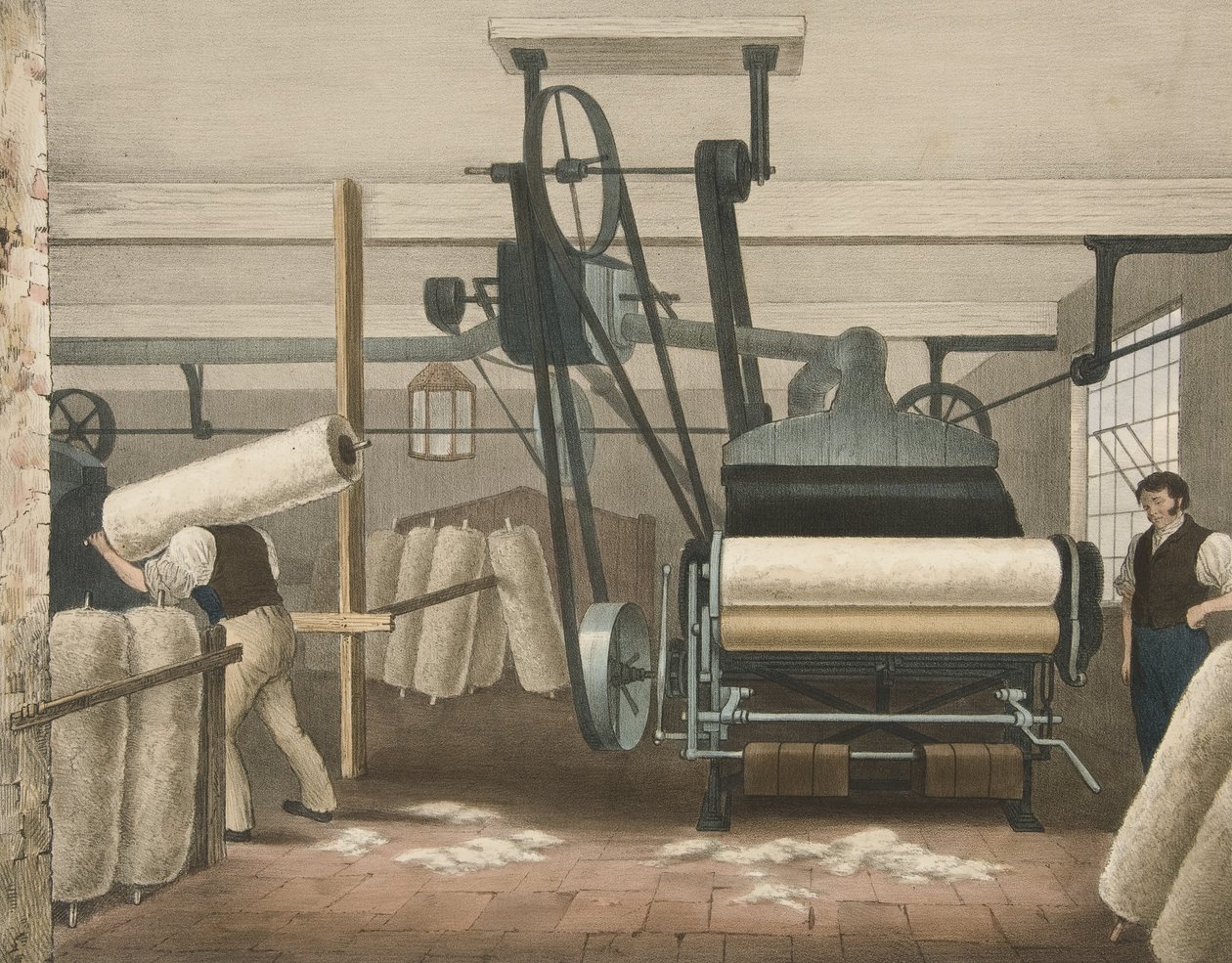 Lap Frame, Voortgang van Katoen Nr. 3 door James Richard Barfoot
