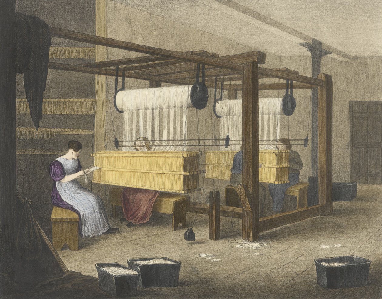 Reeding of Inrijgen, Voortgang van Katoen Nr. 9 door James Richard Barfoot