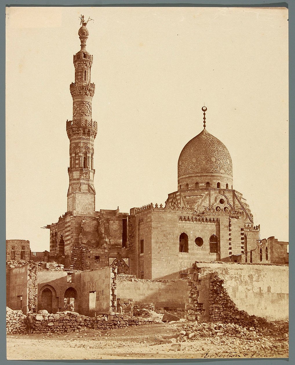 Egypte. Caïro. Grafcomplex van sultan Qaitbay (1472-1474) door James Robertson