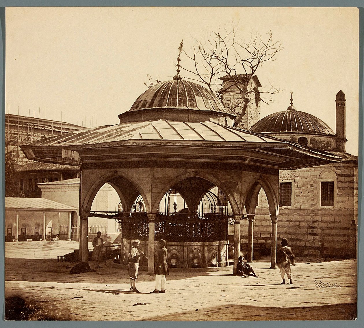 "Fontein op de binnenplaats van de Hagia Sophia" door James Robertson