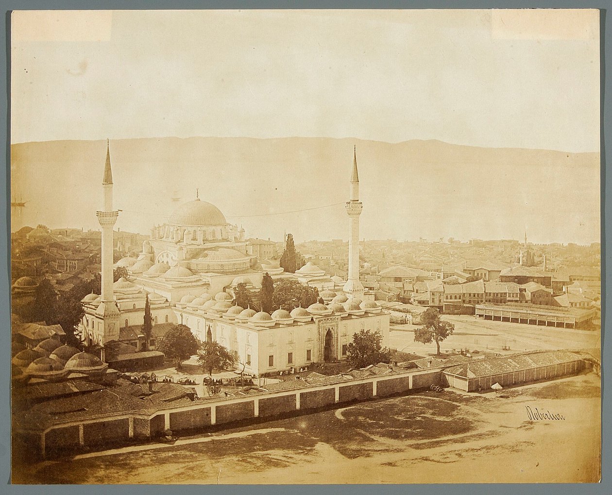 „Moskee van sultan Bayezid“ [Istanboel. Beyazıt-moskee] door James Robertson