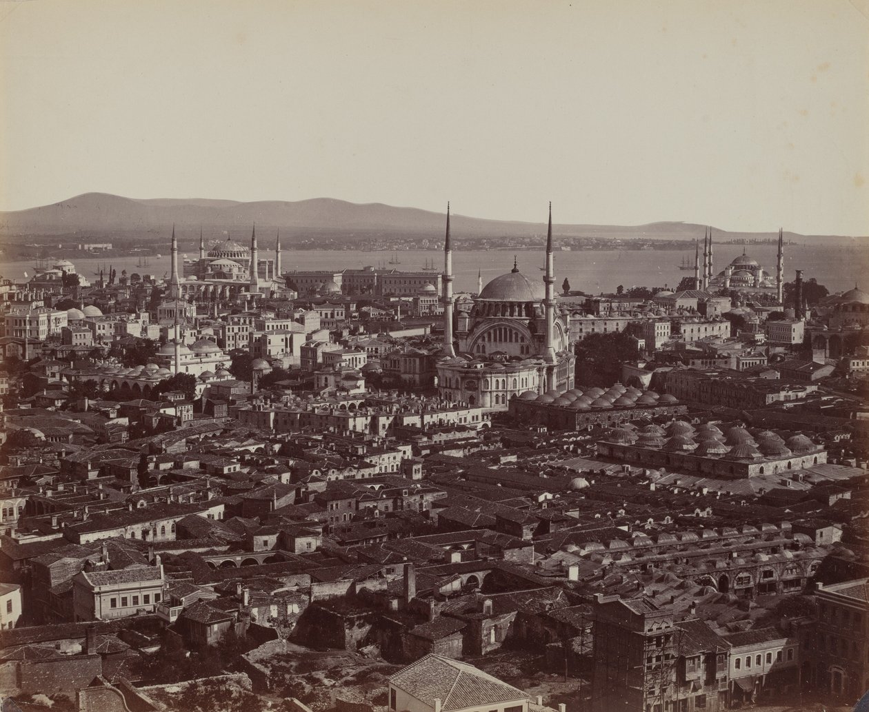 Panorama van Constantinopel,1857 (foto) door James Robertson