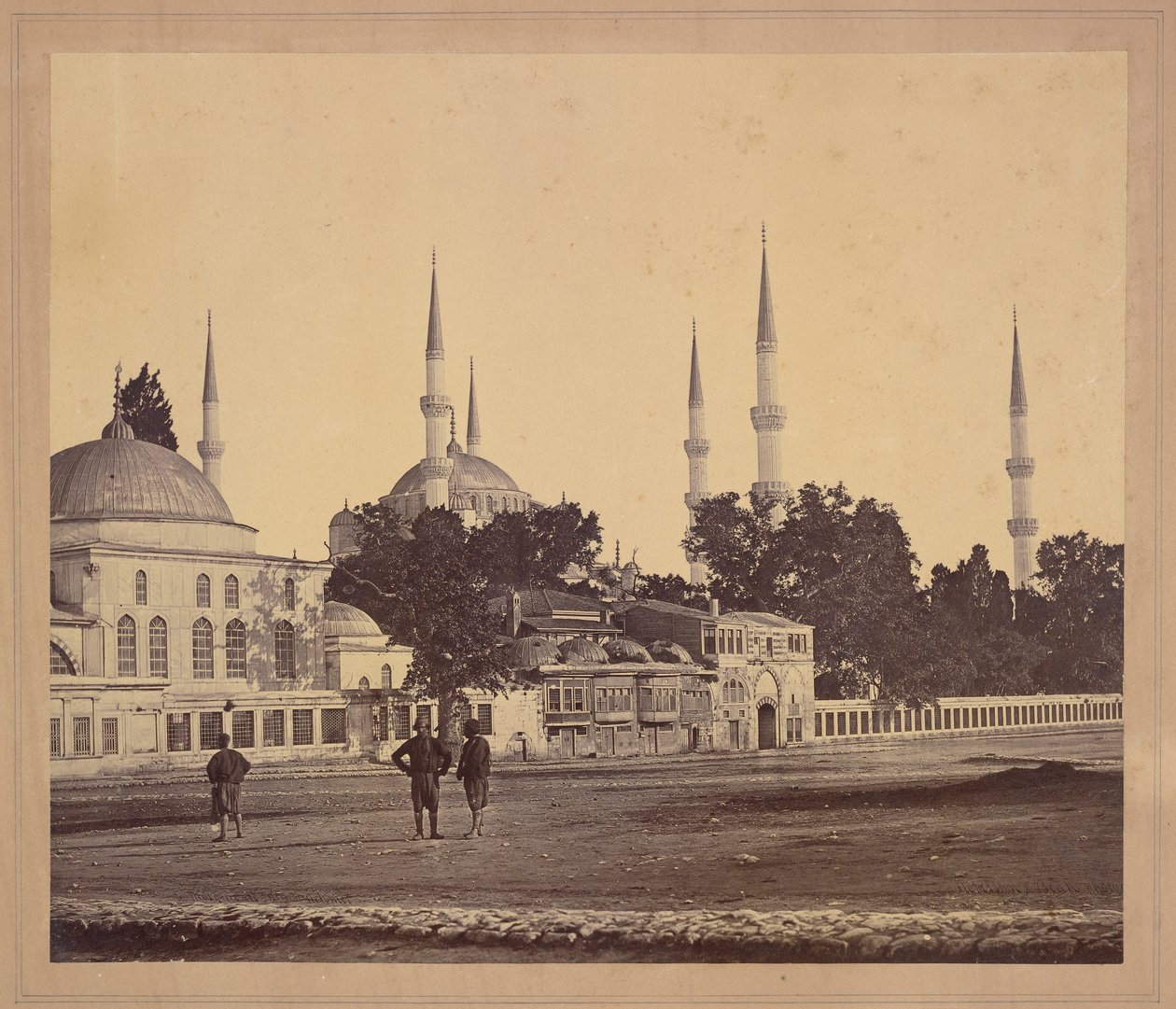 Moskee van sultan Ahmed door James Robertson