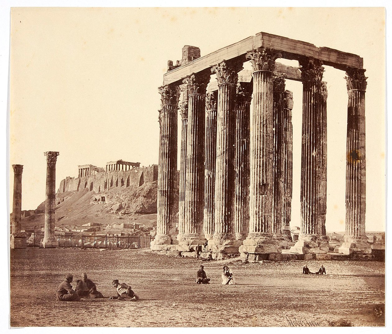 Tempel van de Olympische Zeus, Athene door James Robertson