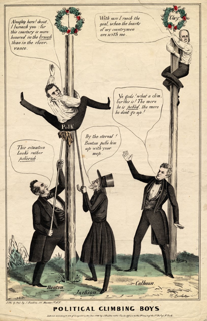 Politieke klimjongens, uitgegeven door J Baillie, H Bucholzer, New York, 1844 door James S. Baillie