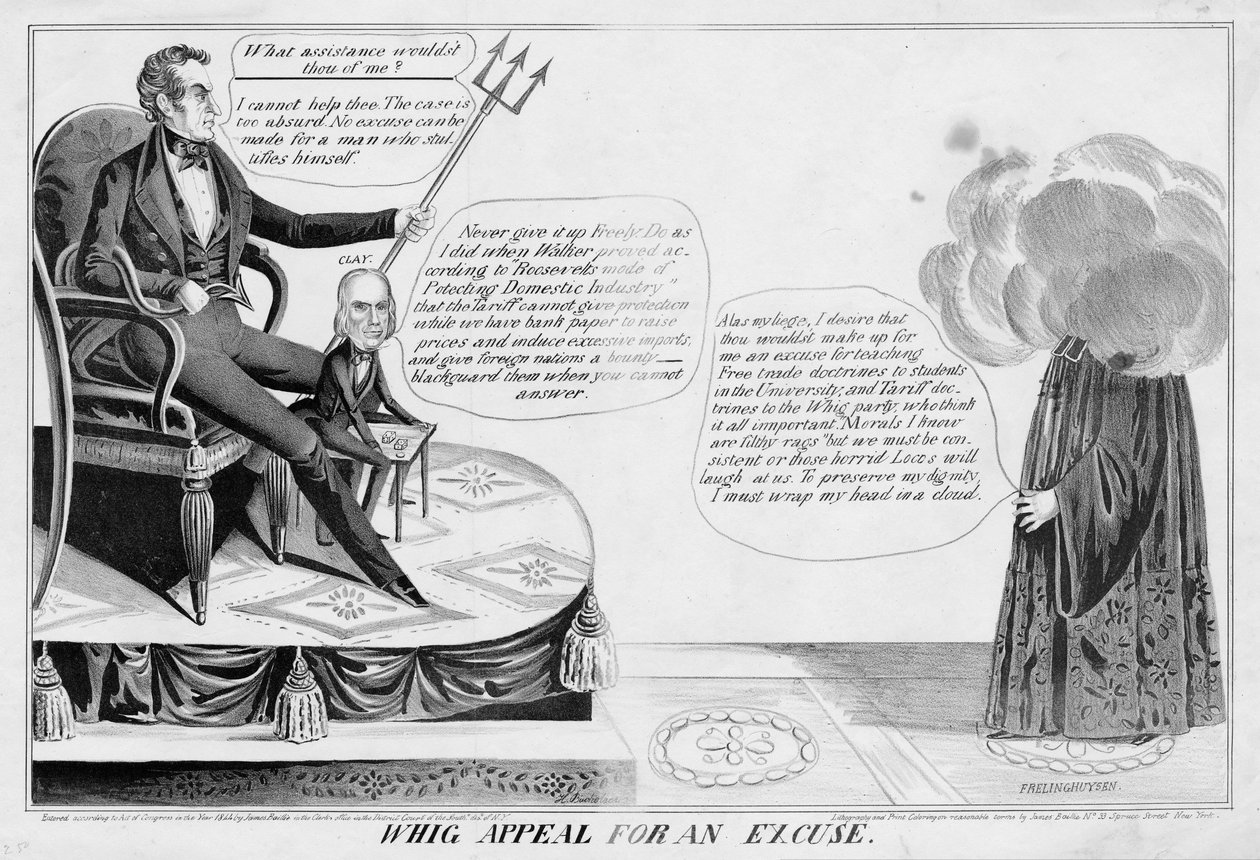 Whig oproep voor een excuus, uitgegeven door James Baillie, H Bucholzer, New York, 1844 door James S. Baillie